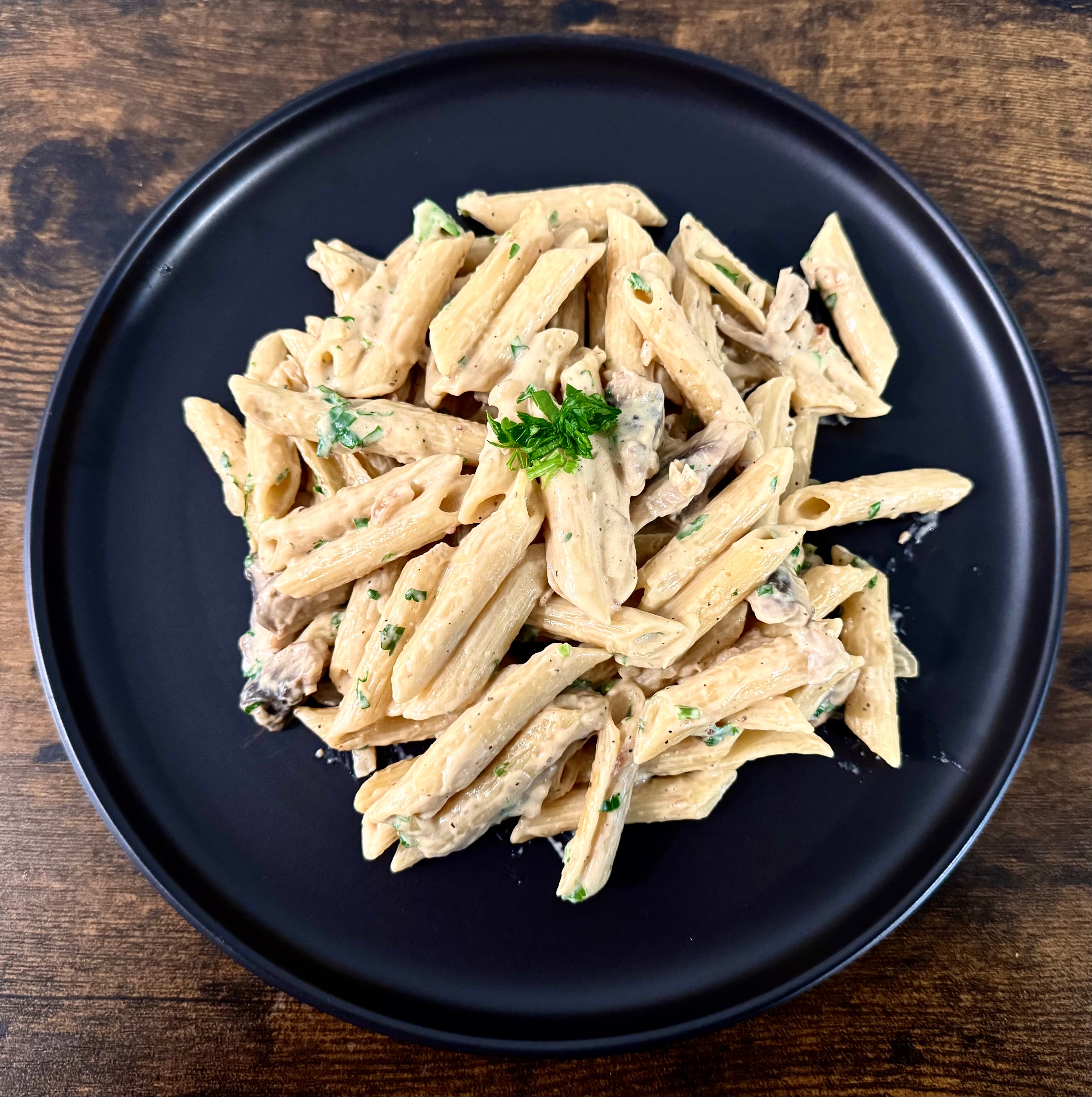 Mushroom Penne Pasta