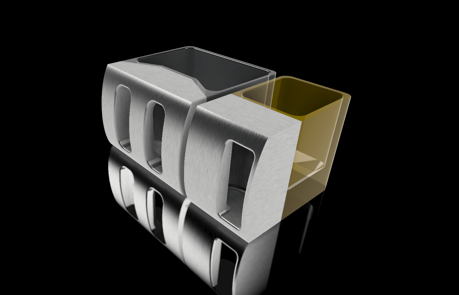 Water & Oil Holders - Sleek glass containers with refined stainless or wood accents.